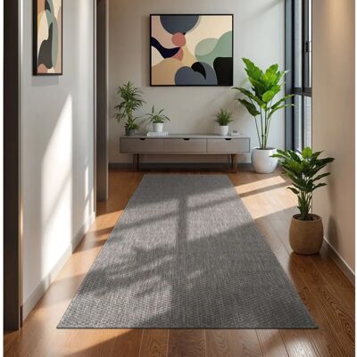 Paco Home - Alfombra Exterior Interno Balcone - 80x150 cm - Grigio - Rug Paco Home - Alfombra Exterior Interno Balcone - 80x150 cm - Grigio - Rug