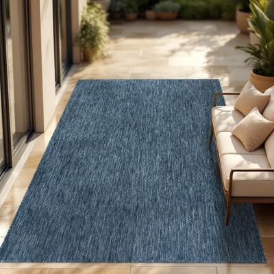 Paco Home - Blau 200x280cm Teppich für Innen & Außen - Modernes Design Paco Home - Blau 200x280cm Teppich für Innen & Außen - Modernes Design