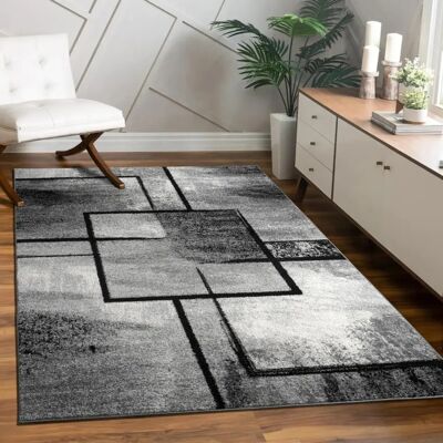PACO HOME Alfombra Mondial 107 - Diseño Geométrico Moderno PACO HOME Alfombra Mondial 107 - Diseño Geométrico Moderno