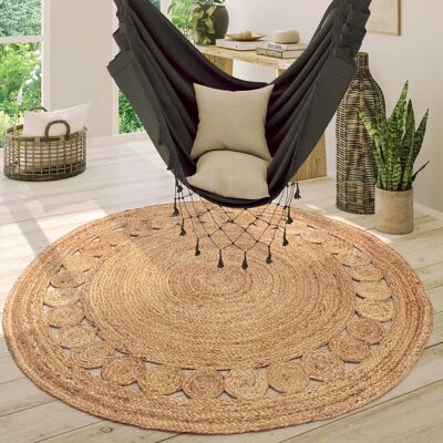 PACO HOME - Alfombra de Yute - Natural 120cm - Alfombras PACO HOME - Alfombra de Yute - Natural 120cm - Alfombras