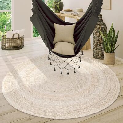 PACO HOME Viborg 595 - Alfombra de yute natural para salón PACO HOME Viborg 595 - Alfombra de yute natural para salón