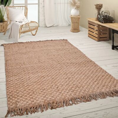 Tappeto reversibile in iuta fatto a mano PACO HOME Skive 688 Beige - Tappeti Tappeto reversibile in iuta fatto a mano PACO HOME Skive 688 Beige - Tappeti