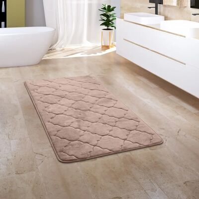 Tappeto Bagno Beige in Schiuma di Memoria - Tappetino da Bagno Tappeto Bagno Beige in Schiuma di Memoria - Tappetino da Bagno