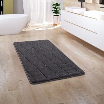 PACO HOME Corby 254 Tappeto Bagno - Schiuma memory, Grigio PACO HOME Corby 254 Tappeto Bagno - Schiuma memory, Grigio
