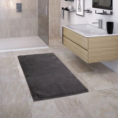 Tappeto Bagno Antracite Paco Home - Antiscivolo, Morbido, Lavabile - Tipo Bagno Tappeto Bagno Antracite Paco Home - Antiscivolo, Morbido, Lavabile - Tipo Bagno