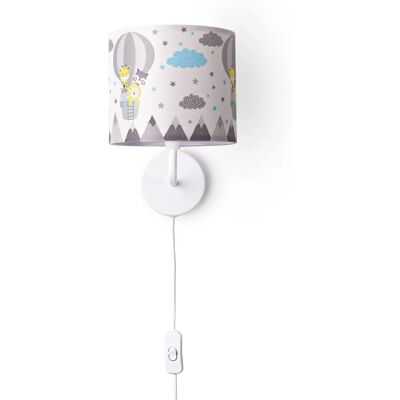 PACO HOME Cosmo 343 Weiße Kinderzimmer Wandleuchte - Kindgerechte Dekoration PACO HOME Cosmo 343 Weiße Kinderzimmer Wandleuchte - Kindgerechte Dekoration