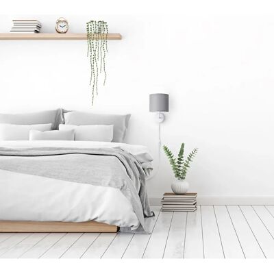 PACO HOME Weiße Wandleuchte E14 3m Kabel - Wandlampe PACO HOME Weiße Wandleuchte E14 3m Kabel - Wandlampe
