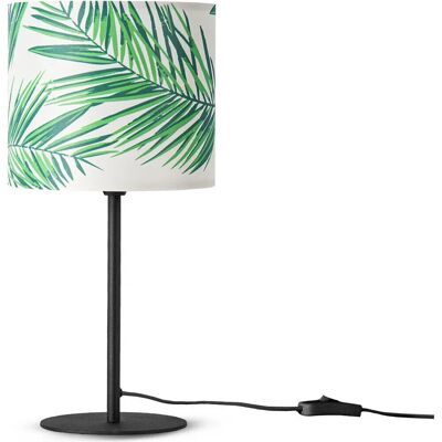 PACO HOME Ostende 537 Palm Design Schwarze Tischlampe PACO HOME Ostende 537 Palm Design Schwarze Tischlampe