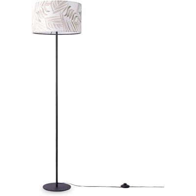 PACO HOME Kuba 126 Lampada da terra - Motivo palma, 144cm, Nero PACO HOME Kuba 126 Lampada da terra - Motivo palma, 144cm, Nero