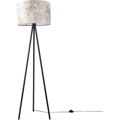 PACO HOME Trina Kuba Stehlampe - Beige Stoffschirm, 148,5cm, Modernes Palmen-Design PACO HOME Trina Kuba Stehlampe - Beige Stoffschirm, 148,5cm, Modernes Palmen-Design