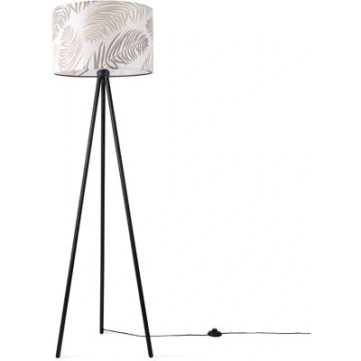 Lámpara de pie PACO HOME Trina Kuba - Diseño de palmas, Negro - Sala Lámpara de pie PACO HOME Trina Kuba - Diseño de palmas, Negro - Sala