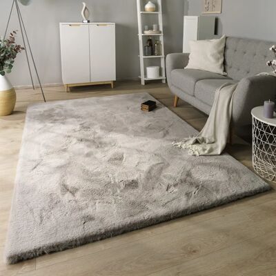 Tappeto Pelo Lungo Paco Home - Pelliccia Sintetica, Grigio, 120cm Tappeto Pelo Lungo Paco Home - Pelliccia Sintetica, Grigio, 120cm
