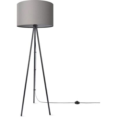 Lámpara de Pie Paco Home - Pantalla de Tela Moderna - E27 - Gris - Lámpara de Pie Lámpara de Pie Paco Home - Pantalla de Tela Moderna - E27 - Gris - Lámpara de Pie