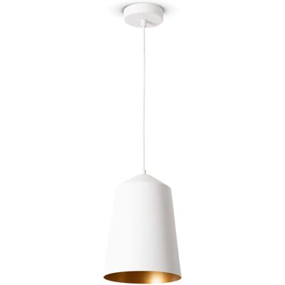 PACO HOME Jackson Deckenleuchte - Moderne weiße Pendellampe - 19,5cm PACO HOME Jackson Deckenleuchte - Moderne weiße Pendellampe - 19,5cm
