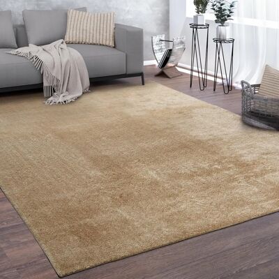 Alfombra PACO HOME Cadiz 630 Beige - Pelo Corto, 140x200 cm, Estilo Moderno Alfombra PACO HOME Cadiz 630 Beige - Pelo Corto, 140x200 cm, Estilo Moderno