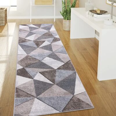 Tappeto Compatto a Pelo Corto Paco Home - Design Vintage Geometrico Tappeto Compatto a Pelo Corto Paco Home - Design Vintage Geometrico