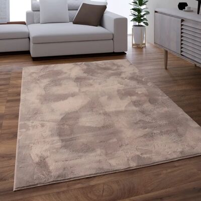 PACO HOME Kunstfell Soft 380 - Alfombra de pelo largo, Taupe, 140x200 cm PACO HOME Kunstfell Soft 380 - Alfombra de pelo largo, Taupe, 140x200 cm