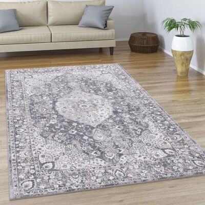 Paco Home - Alfombra Vintage Abstracta Oriental - 80x150 cm Paco Home - Alfombra Vintage Abstracta Oriental - 80x150 cm