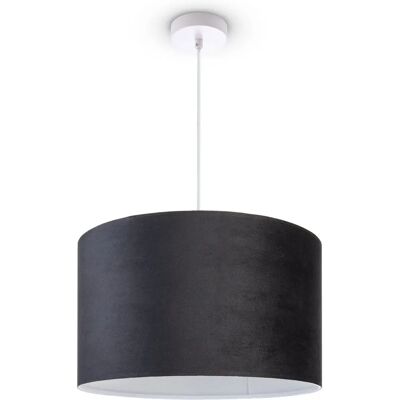 Paco Home Samt-Pendelleuchte mit Höhenverstellung - Schwarz - Deckenleuchte Paco Home Samt-Pendelleuchte mit Höhenverstellung - Schwarz - Deckenleuchte