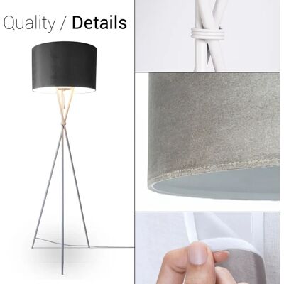 PACO HOME Kate uni Color Stehlampe - Beiget - Stehlampe PACO HOME Kate uni Color Stehlampe - Beiget - Stehlampe