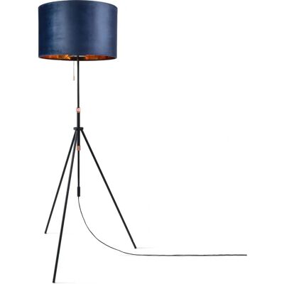 Paco Home Blau Gold Tripod Stehlampe - Stehleuchte Paco Home Blau Gold Tripod Stehlampe - Stehleuchte