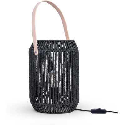 PACO HOME NANDO Korblampe - Schwarz - Moderner Stil PACO HOME NANDO Korblampe - Schwarz - Moderner Stil
