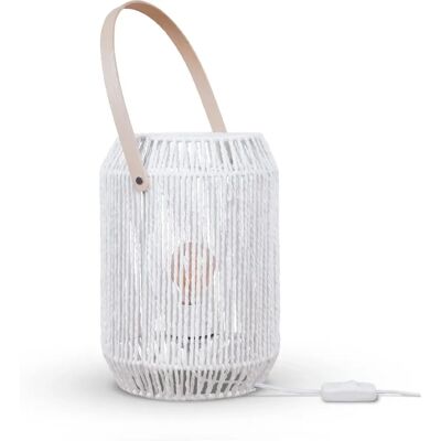 PACO HOME NANDO Weiße Korbleuchte - Tischlampe PACO HOME NANDO Weiße Korbleuchte - Tischlampe