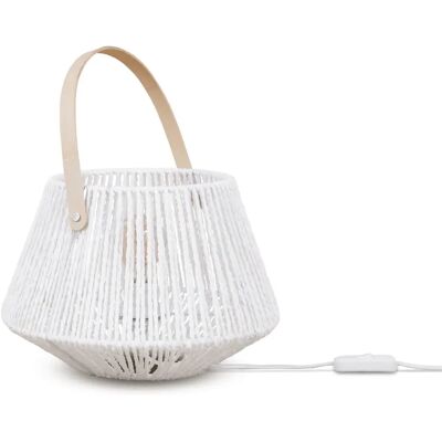 PACO HOME CISCO Weiße Korbleuchte - Tischlampe PACO HOME CISCO Weiße Korbleuchte - Tischlampe