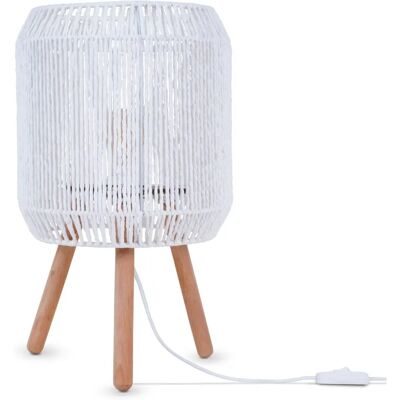 PACO HOME SOL Weiße Natürliche Boho Tischlampe - Tischleuchte PACO HOME SOL Weiße Natürliche Boho Tischlampe - Tischleuchte