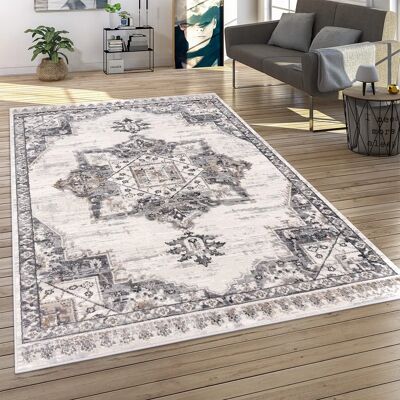 Tappeto PACO HOME 80x150cm Grigio Mandala Orientale Moderna Tappeto PACO HOME 80x150cm Grigio Mandala Orientale Moderna