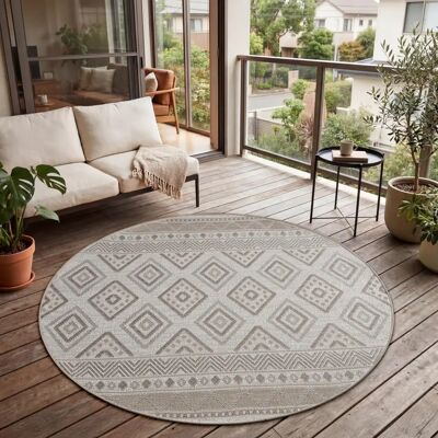 Alfombra Beige de Paco Home para exterior e interior - Balcón y Terraza Alfombra Beige de Paco Home para exterior e interior - Balcón y Terraza