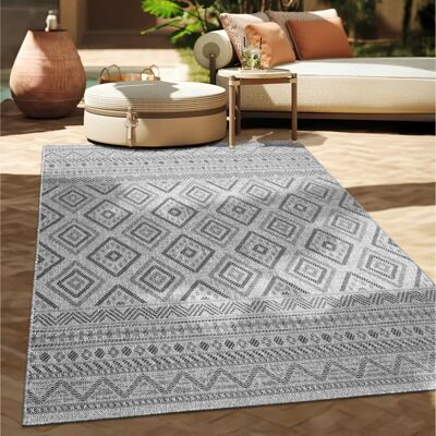 Alfombra PACO HOME Vermont 184 - Diseño geométrico, anthracita, 200x280cm Alfombra PACO HOME Vermont 184 - Diseño geométrico, anthracita, 200x280cm