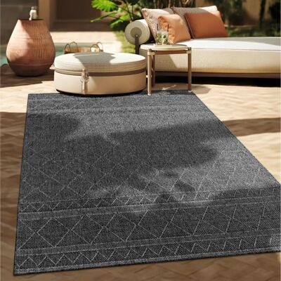 Paco Home - Alfombra Redonda 200cm - Interior/Exterior Boho Geométrico Paco Home - Alfombra Redonda 200cm - Interior/Exterior Boho Geométrico