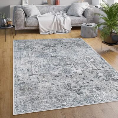 Paco Home - Tappeto Vintage Orientale - 80x150 cm - Grigio Paco Home - Tappeto Vintage Orientale - 80x150 cm - Grigio