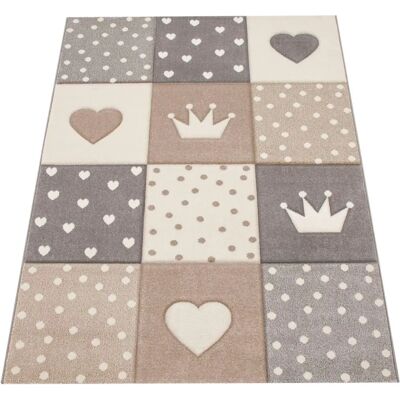 Tappeto bambino PACO HOME Cosmo 339 - Cuori e Punti Tappeto bambino PACO HOME Cosmo 339 - Cuori e Punti
