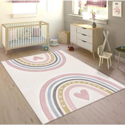 Tappeto bambini PACO HOME Cosmos 351 - Arcobaleno e Cuore Tappeto bambini PACO HOME Cosmos 351 - Arcobaleno e Cuore