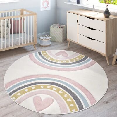 Tappeto per Bambini PACO HOME Cosmos 351 - Arcobaleno e Cuore Tappeto per Bambini PACO HOME Cosmos 351 - Arcobaleno e Cuore
