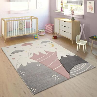 PACO HOME Cosmo 707 Pink Kurzflor Kinderteppich - Teppich PACO HOME Cosmo 707 Pink Kurzflor Kinderteppich - Teppich