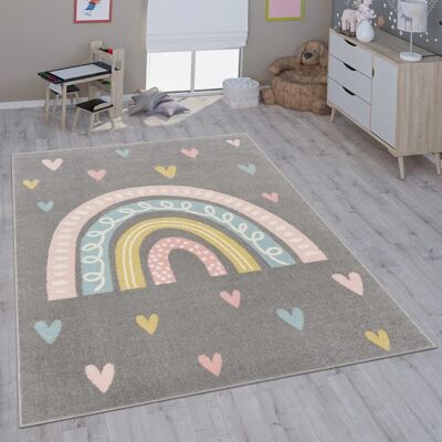 Tappeto per bambini PACO HOME Nino 887 - Arcobaleno & Cuori - 160x220cm Tappeto per bambini PACO HOME Nino 887 - Arcobaleno & Cuori - 160x220cm