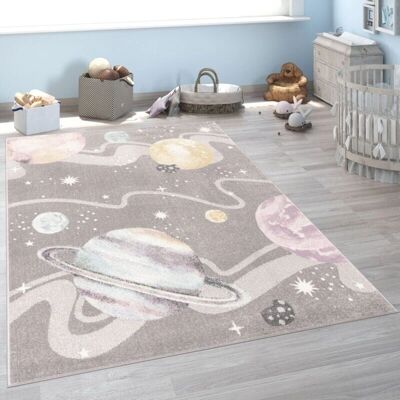 Tappeto Bambini Paco Home Spazio Pianeti Stelle Ø 160cm Tappeto Bambini Paco Home Spazio Pianeti Stelle Ø 160cm