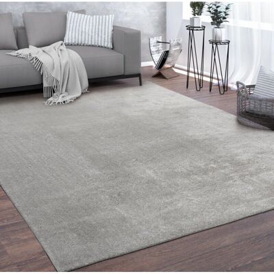 PACO HOME Tappeto Argento Pelo Corto PACO HOME Tappeto Argento Pelo Corto