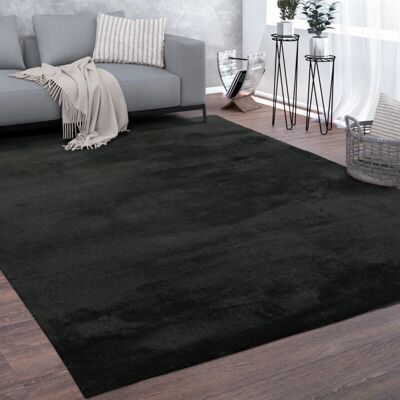 Tappeto PACO HOME Cádiz 630 - Morbido Resistente Moderno Nero 80x300cm Tappeto PACO HOME Cádiz 630 - Morbido Resistente Moderno Nero 80x300cm