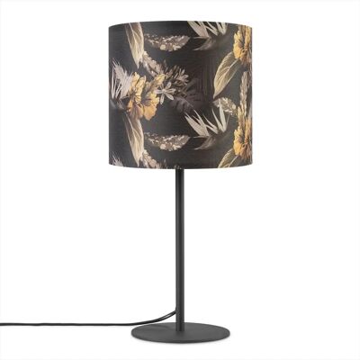 PACO HOME Luca Flower Tischleuchte - Blumenmuster, Schwarz PACO HOME Luca Flower Tischleuchte - Blumenmuster, Schwarz