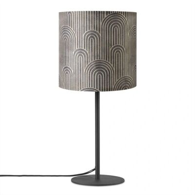 PACO HOME Moderne Schwarze Stofftischlampe - Tischleuchte PACO HOME Moderne Schwarze Stofftischlampe - Tischleuchte