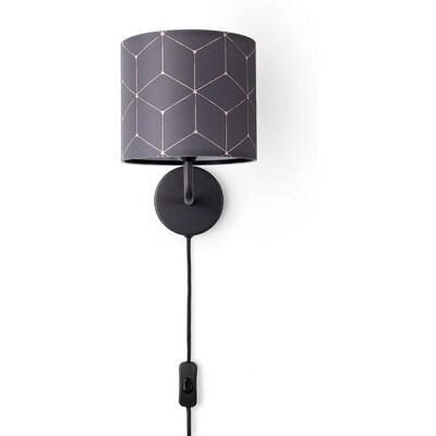 PACO HOME Moderne Wandleuchte - Geometrischer Stoffschirm PACO HOME Moderne Wandleuchte - Geometrischer Stoffschirm