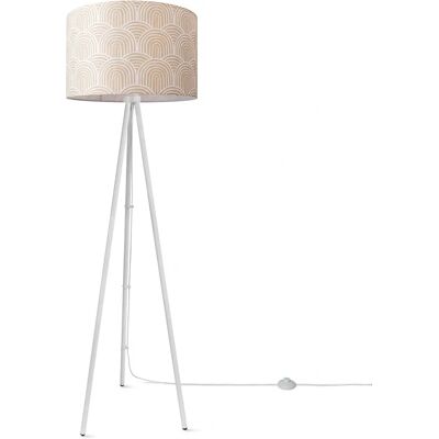 PACO HOME Weiße Stehlampe - Moderner Dreibein-Leselampe PACO HOME Weiße Stehlampe - Moderner Dreibein-Leselampe