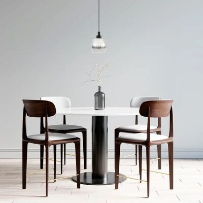 PACO HOME DANA Pendelleuchte - Modernes Glas, E27, Schwarz PACO HOME DANA Pendelleuchte - Modernes Glas, E27, Schwarz