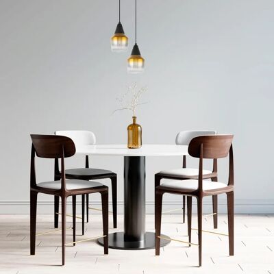 PACO HOME DIANA Pendellampe - Elegantes Glasschirm - Modern Industri PACO HOME DIANA Pendellampe - Elegantes Glasschirm - Modern Industri