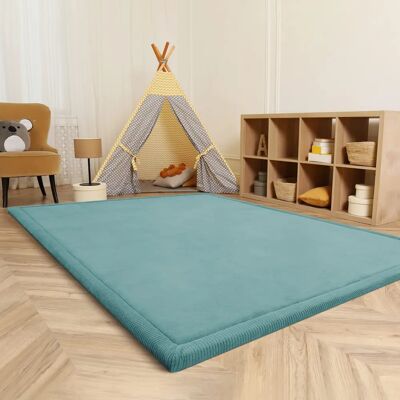 Alfombra PACO HOME Tatami 475 - Pelo corto, Azul, 120x160 cm Alfombra PACO HOME Tatami 475 - Pelo corto, Azul, 120x160 cm