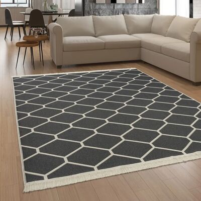 Modelo Paco Home Alfombra reversible 120x160 cm Estilo boho escandinavo Modelo Paco Home Alfombra reversible 120x160 cm Estilo boho escandinavo